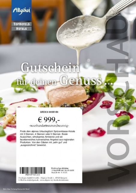 Wertgutschein Genuss